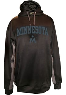 Minnesota Twins Mens Black Logo Big and Tall Hooded Sweatshirt