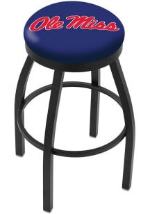 Ole Miss Rebels Black Pub Stool - Black