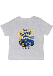 Infant Pitt Panthers Grey Vive La Fete Full Speed Short Sleeve T-Shirt