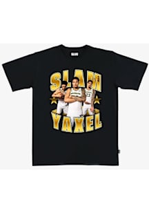 Yaxel Lendeborg Michigan Wolverines Black Remix Yaxel Lendeborg Short Sleeve Fashion Player T Shir..