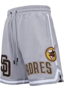 Pro Standard San Diego Padres Mens Grey Classic Chenille Shorts