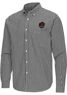 Antigua Houston Dynamo Mens Black Ellis Long Sleeve Dress Shirt