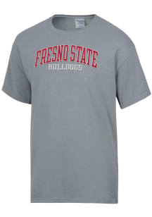 ComfortWash Fresno State Bulldogs Grey Garment Dyed Short Sleeve T Shirt
