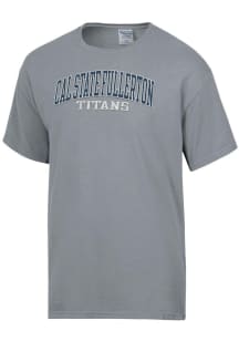 ComfortWash Cal State Fullerton Titans Grey Garment Dyed Short Sleeve T Shirt