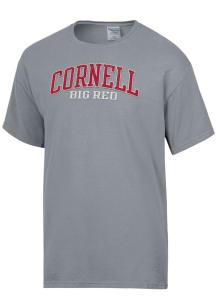 ComfortWash Cornell Big Red Grey Garment Dyed Short Sleeve T Shirt