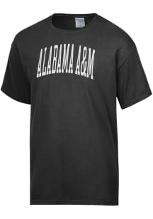 ComfortWash Alabama A&amp;M Bulldogs Black Garment Dyed Short Sleeve T Shirt