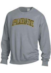 ComfortWash Appalachian State Mountaineers Mens Grey Garment Dyed Long Sleeve Crew Sweatshirt