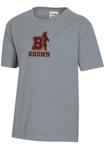 ComfortWash Brown Bears Youth Grey Garment Dyed Short Sleeve T-Shirt