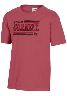 ComfortWash Cornell Big Red Youth Red Garment Dyed Short Sleeve T-Shirt