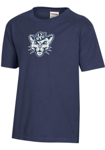ComfortWash BYU Cougars Youth Blue Garment Dyed Short Sleeve T-Shirt
