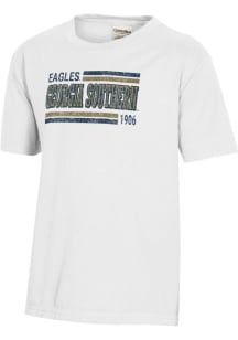 ComfortWash Georgia Southern Eagles Youth White Garment Dyed Short Sleeve T-Shirt