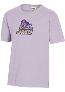 ComfortWash James Madison Dukes Youth Purple Garment Dyed Short Sleeve T-Shirt