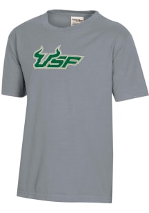 ComfortWash South Florida Bulls Youth Grey Garment Dyed Short Sleeve T-Shirt