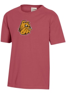 ComfortWash UMD Bulldogs Youth Red Garment Dyed Short Sleeve T-Shirt