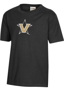 ComfortWash Vanderbilt Commodores Youth Black Garment Dyed Short Sleeve T-Shirt