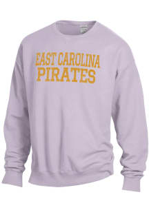 ComfortWash East Carolina Pirates Mens Purple Garment Dyed Long Sleeve Crew Sweatshirt