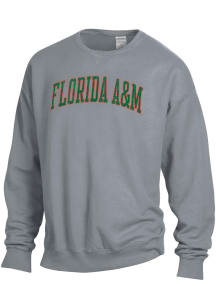 ComfortWash Florida A&amp;M Rattlers Mens Grey Garment Dyed Long Sleeve Crew Sweatshirt