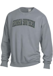 ComfortWash Georgia Southern Eagles Mens Grey Garment Dyed Long Sleeve Crew Sweatshirt