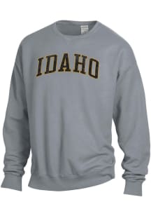 ComfortWash Idaho Vandals Mens Grey Garment Dyed Long Sleeve Crew Sweatshirt
