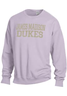 ComfortWash James Madison Dukes Mens Purple Garment Dyed Long Sleeve Crew Sweatshirt