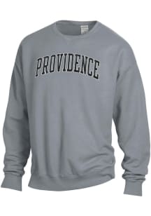 ComfortWash Providence Friars Mens Grey Garment Dyed Long Sleeve Crew Sweatshirt