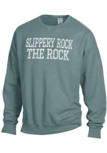 ComfortWash Slippery Rock Mens Green Garment Dyed Long Sleeve Crew Sweatshirt