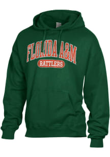 ComfortWash Florida A&amp;M Rattlers Mens Green Garment Dyed Long Sleeve Hoodie