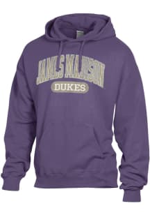ComfortWash James Madison Dukes Mens Purple Garment Dyed Long Sleeve Hoodie