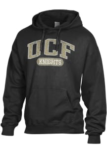 ComfortWash UCF Knights Mens Black Garment Dyed Long Sleeve Hoodie