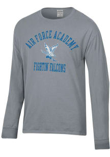 ComfortWash Air Force Falcons Grey Garment Dyed Long Sleeve T Shirt