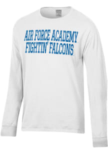 ComfortWash Air Force Falcons White Garment Dyed Long Sleeve T Shirt