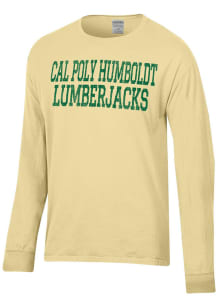 ComfortWash Cal Poly Humboldt Lumberjacks Yellow Garment Dyed Long Sleeve T Shirt