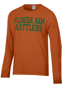 ComfortWash Florida A&amp;M Rattlers Orange Garment Dyed Long Sleeve T Shirt