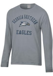 ComfortWash Georgia Southern Eagles Grey Garment Dyed Long Sleeve T Shirt