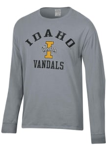 ComfortWash Idaho Vandals Grey Garment Dyed Long Sleeve T Shirt