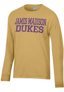 ComfortWash James Madison Dukes Yellow Garment Dyed Long Sleeve T Shirt