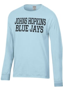 ComfortWash Johns Hopkins Blue Jays Blue Garment Dyed Long Sleeve T Shirt