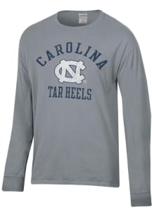ComfortWash North Carolina Tar Heels Grey Garment Dyed Long Sleeve T Shirt