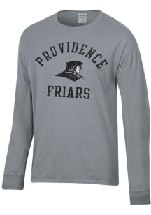 ComfortWash Providence Friars Grey Garment Dyed Long Sleeve T Shirt