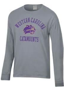 ComfortWash Western Carolina Grey Garment Dyed Long Sleeve T Shirt