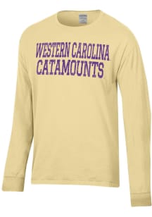 ComfortWash Western Carolina Yellow Garment Dyed Long Sleeve T Shirt