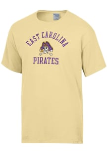 ComfortWash East Carolina Pirates Yellow Garment Dyed Short Sleeve T Shirt