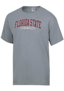ComfortWash Florida State Seminoles Grey Garment Dyed Short Sleeve T Shirt