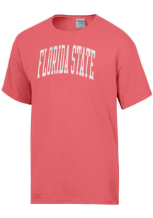 ComfortWash Florida State Seminoles Pink Garment Dyed Short Sleeve T Shirt