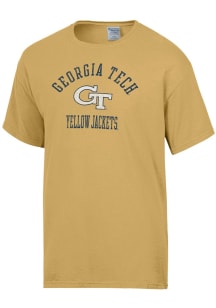ComfortWash GA Tech Yellow Jackets Yellow Garment Dyed Short Sleeve T Shirt