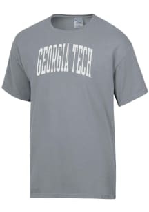 ComfortWash GA Tech Yellow Jackets Grey Garment Dyed Short Sleeve T Shirt