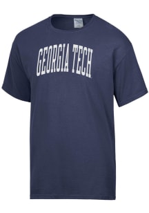 ComfortWash GA Tech Yellow Jackets Blue Garment Dyed Short Sleeve T Shirt