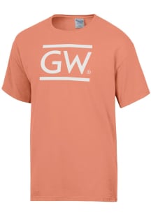ComfortWash George Washington Revolutionaries Orange Garment Dyed Short Sleeve T Shirt