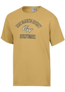 ComfortWash George Washington Revolutionaries Yellow Garment Dyed Short Sleeve T Shirt