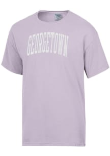 ComfortWash Georgetown Hoyas Purple Garment Dyed Short Sleeve T Shirt